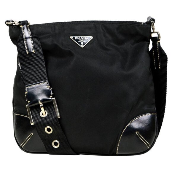 PRADA TESSUTO LIGHT NERO BLACK CROSSBODY BAG WITH DUSTBAG CARDS OF AUTHENTICITY - Picture 2 of 16